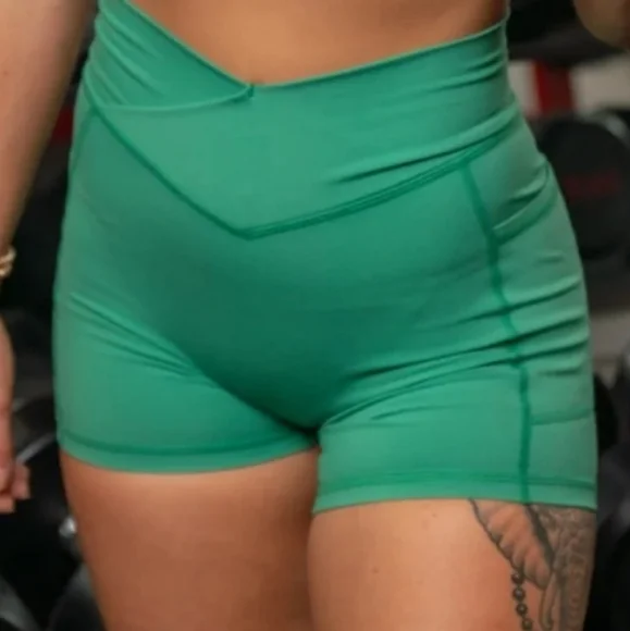 Til You Collapse Green Athletic Shorts - Picture 4 of 4